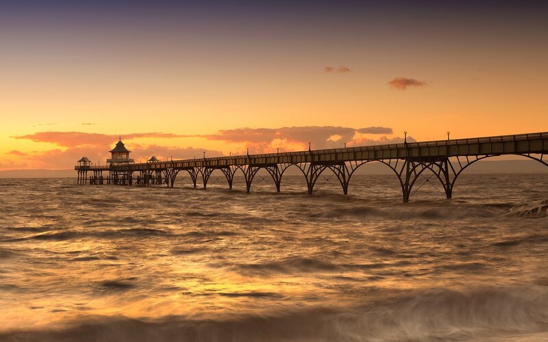 Pier at sunset