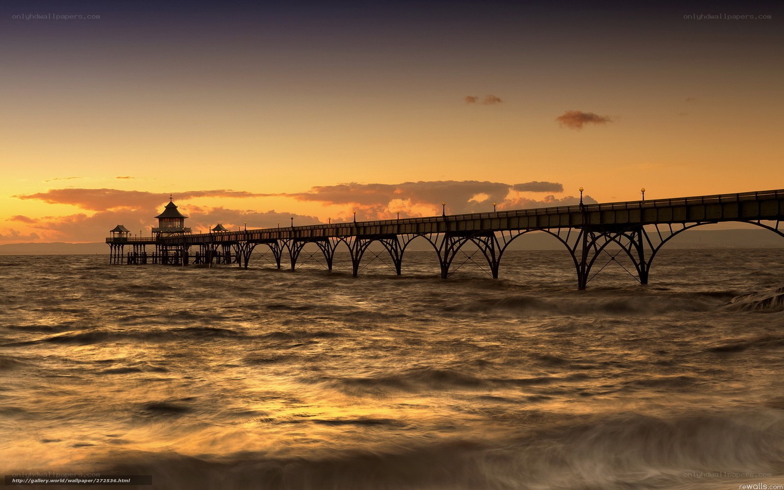 Pier at sunset