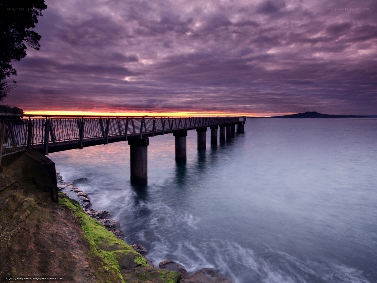 Pier at sunset