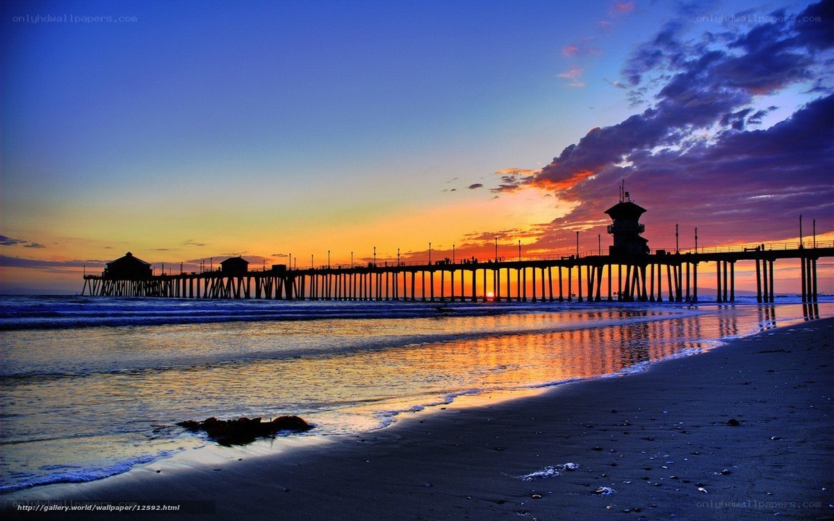 Pier at sunset