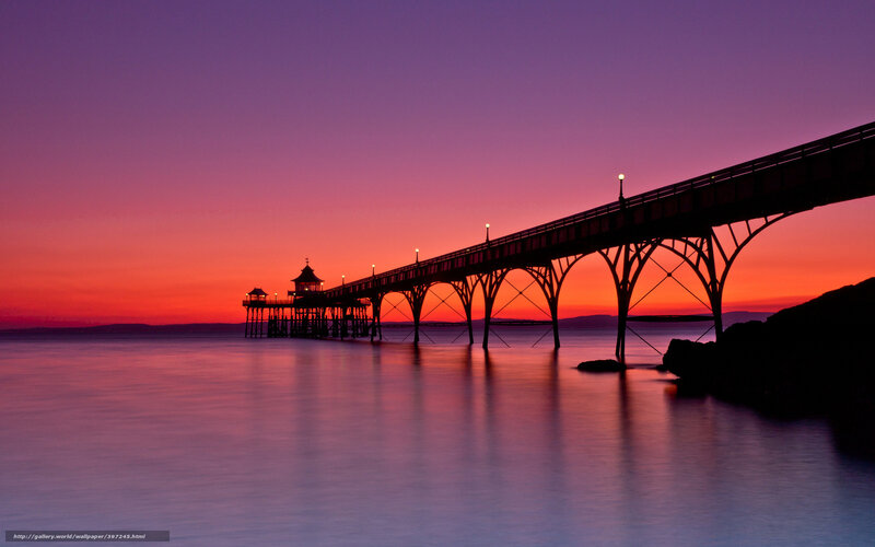 Pier at sunset