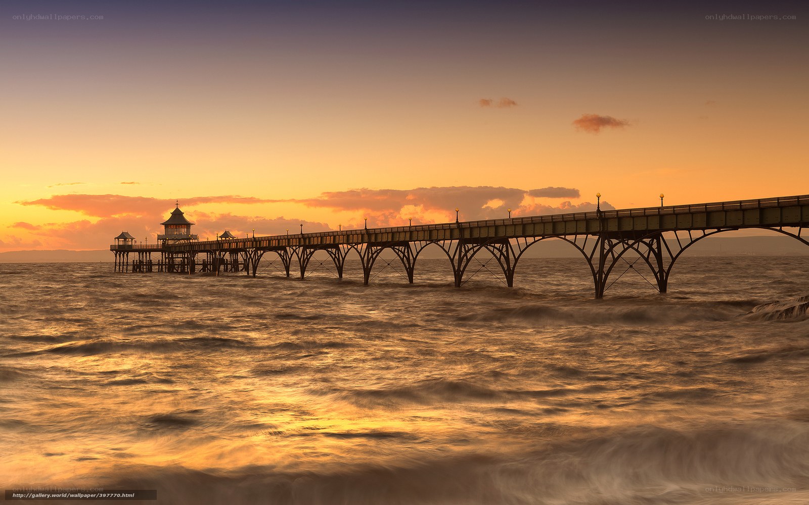Pier at sunset