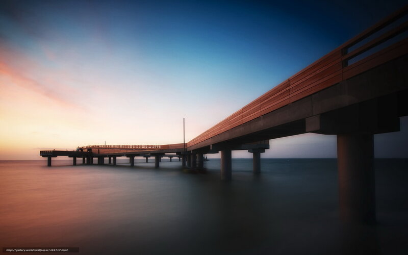 Pier at sunset