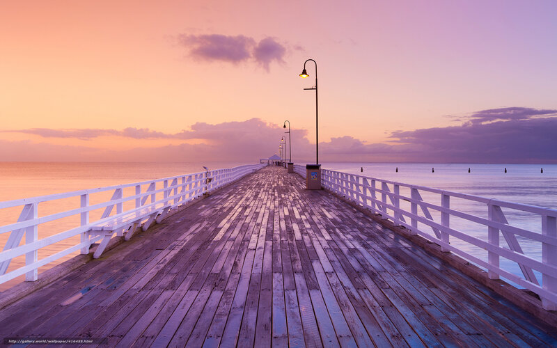 Pier at sunset