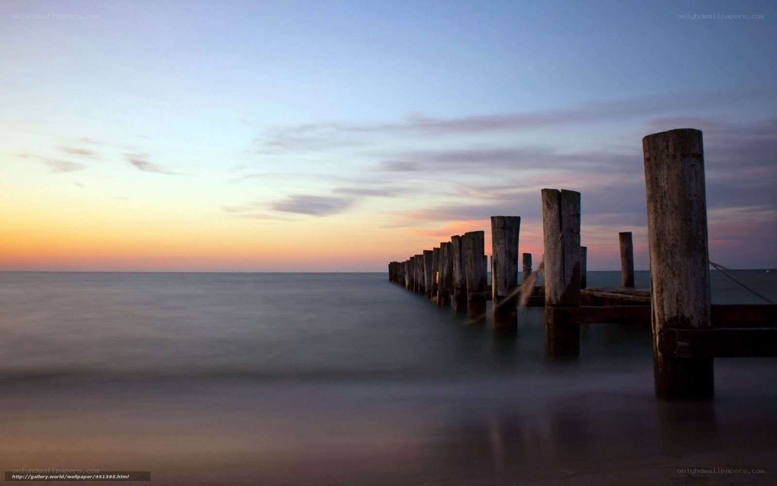 Pier at sunset