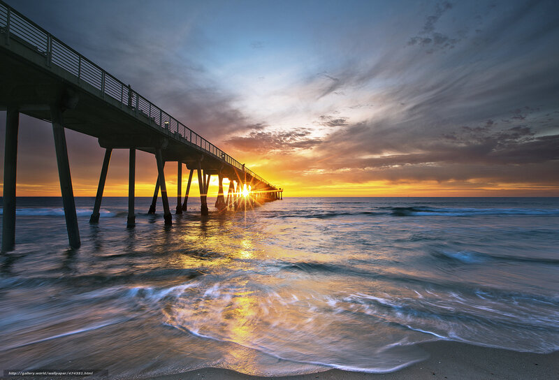 Pier at sunset