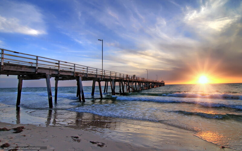 Pier at sunset
