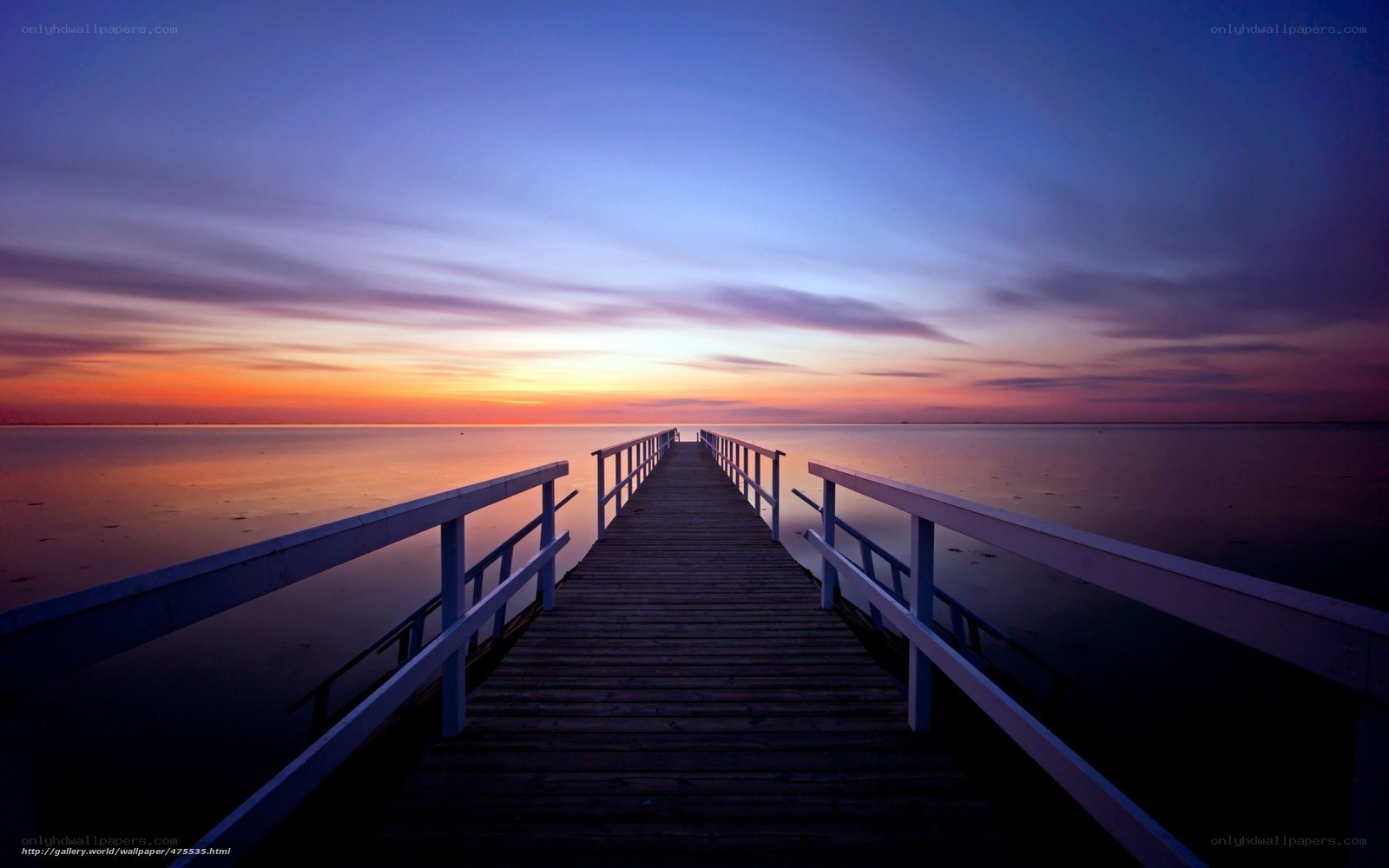 Pier at sunset