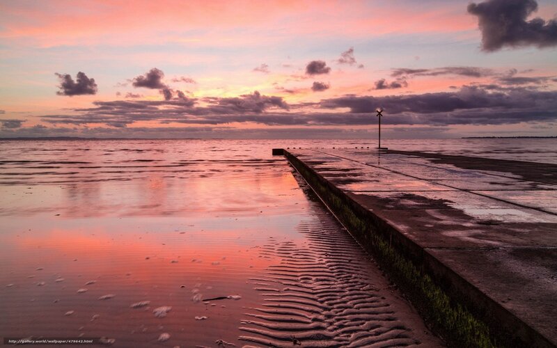 Pier at sunset