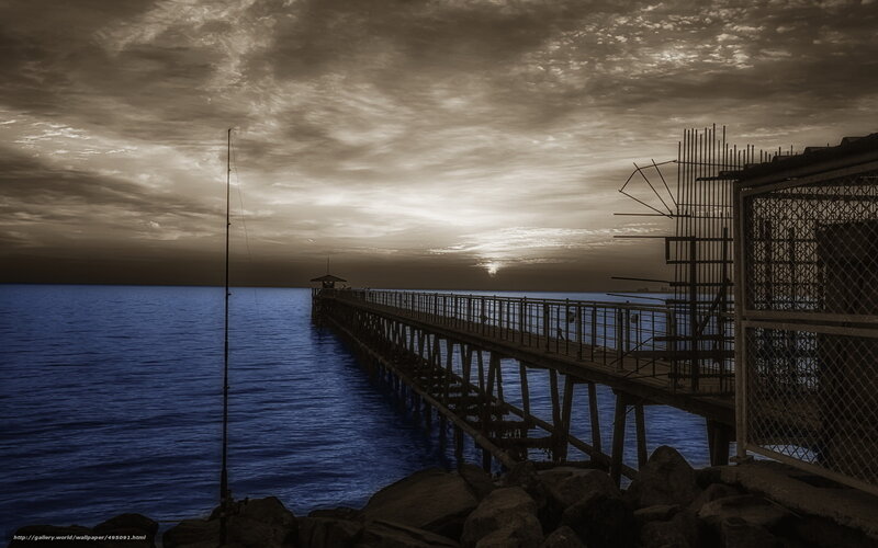 Pier at sunset