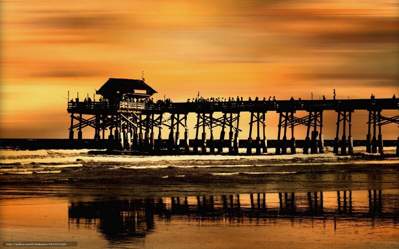 Pier at sunset