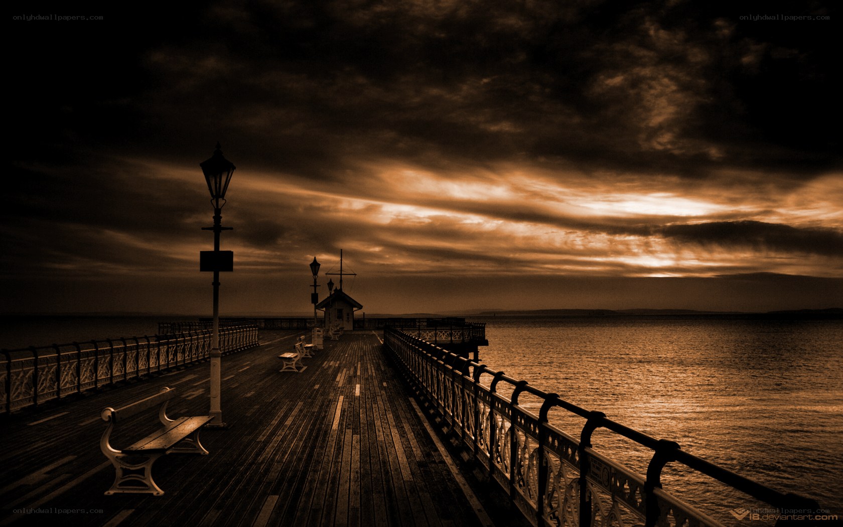 Pier at sunset