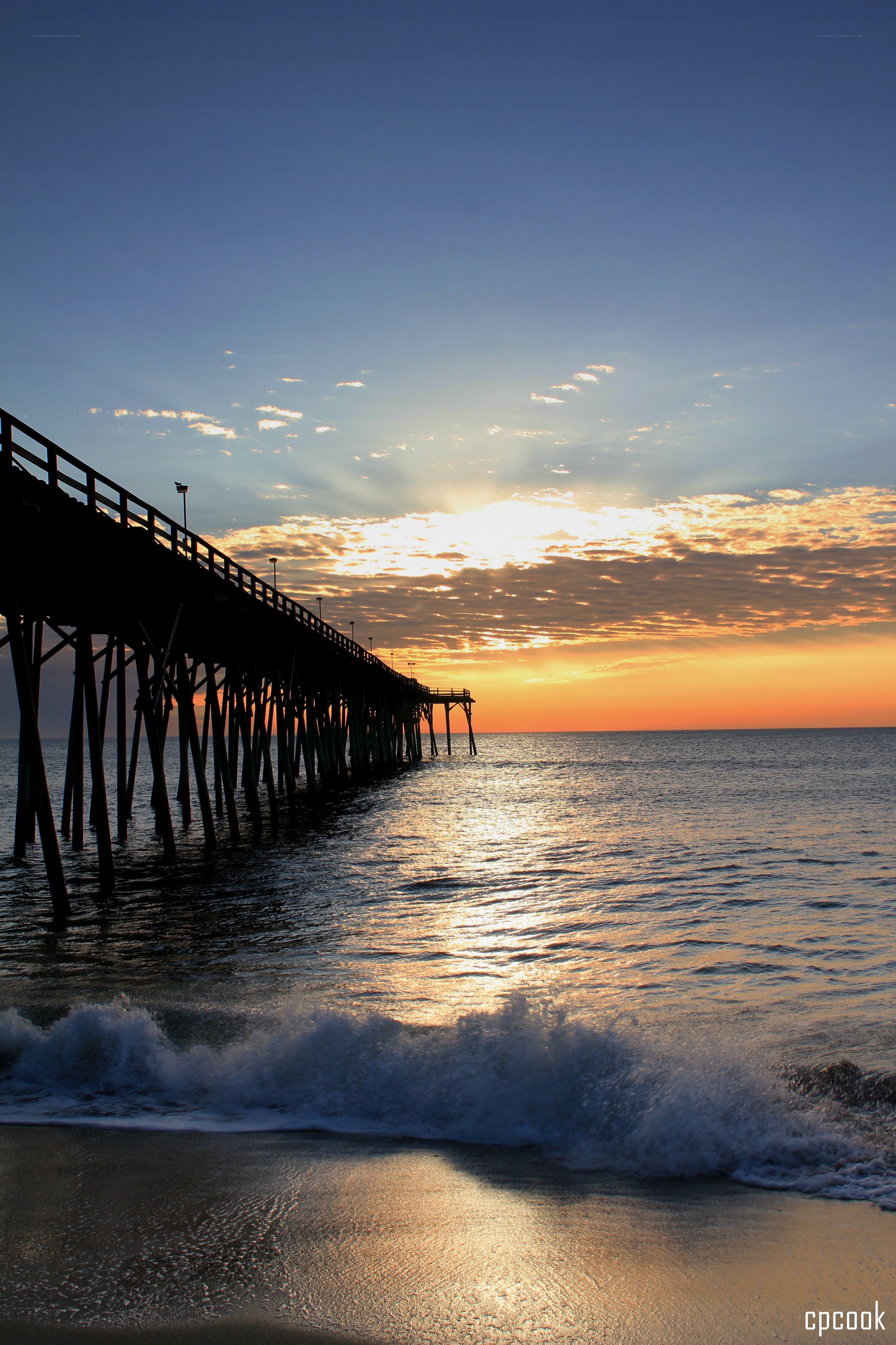 Pier at sunset