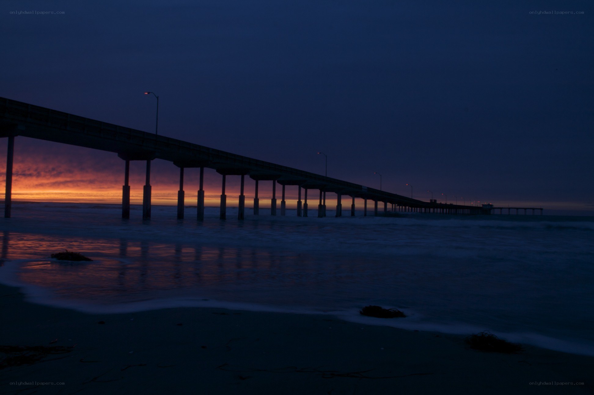 Pier at sunset