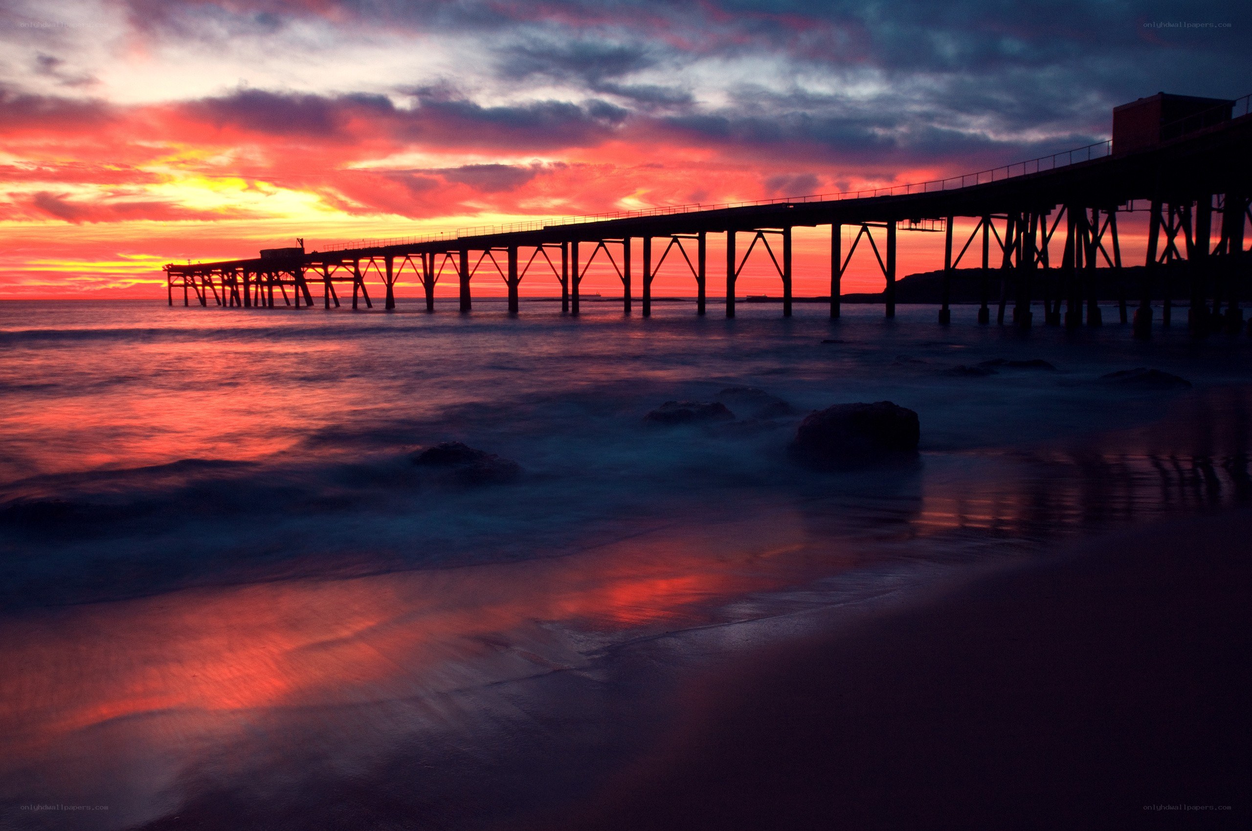 Pier at sunset