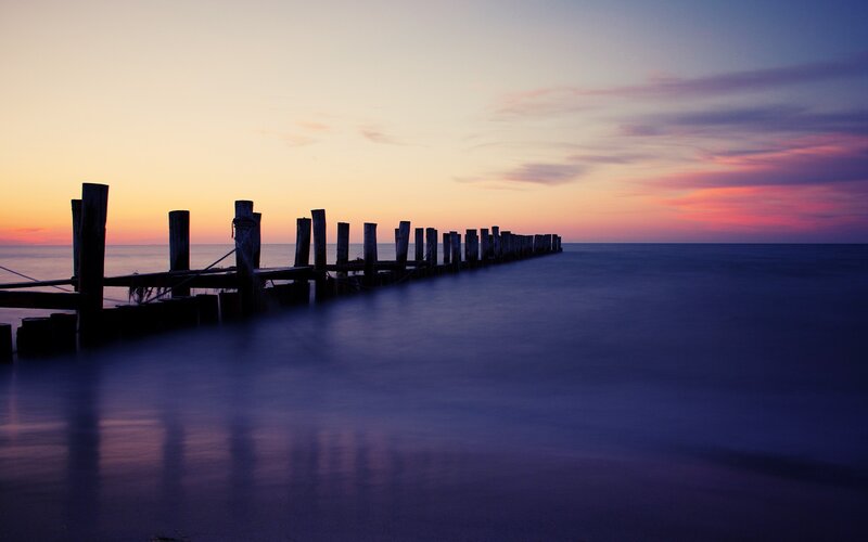Pier at sunset