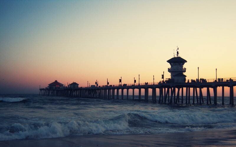Pier at sunset