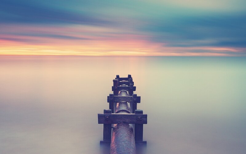 Pier at sunset