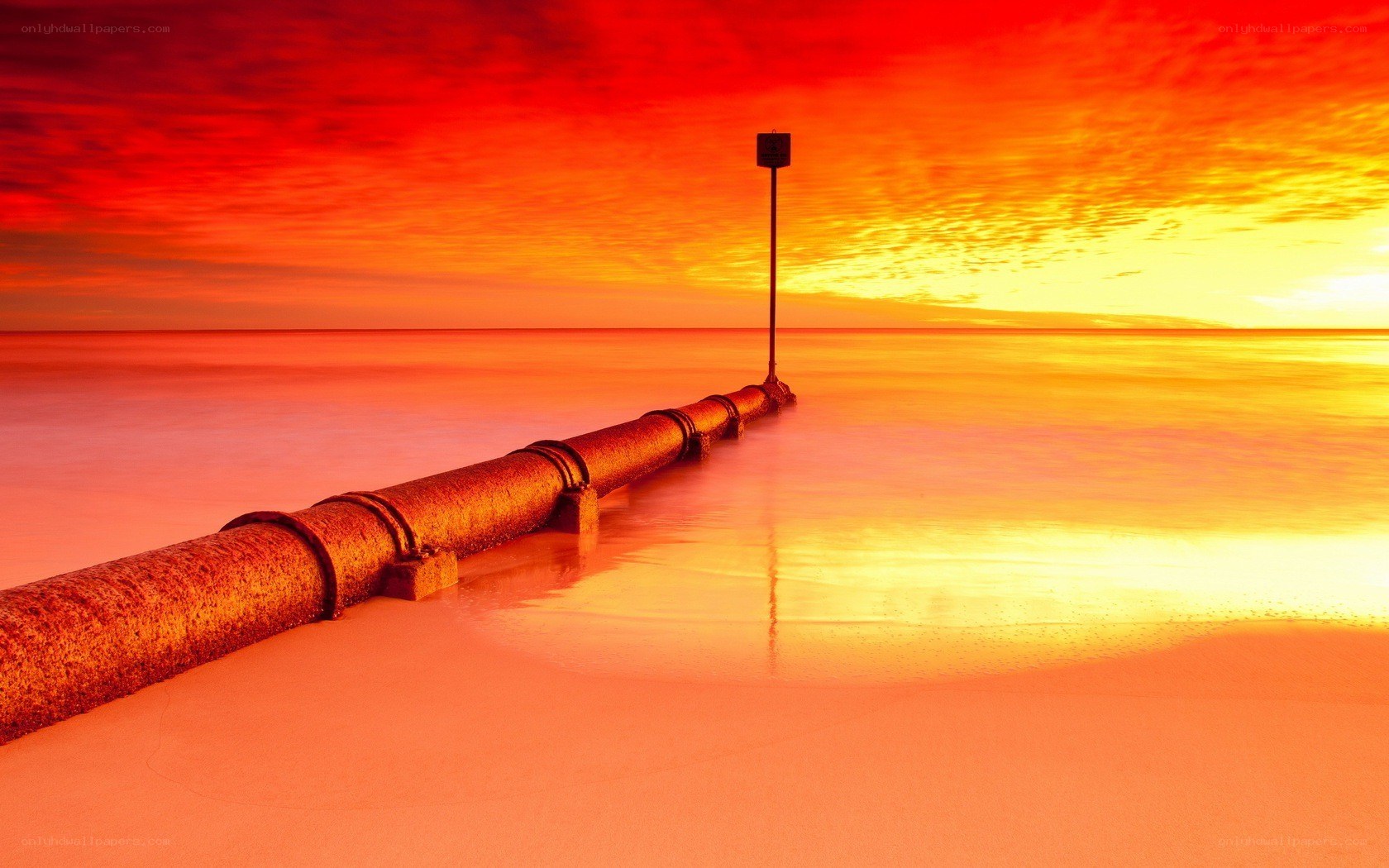 Pier at sunset