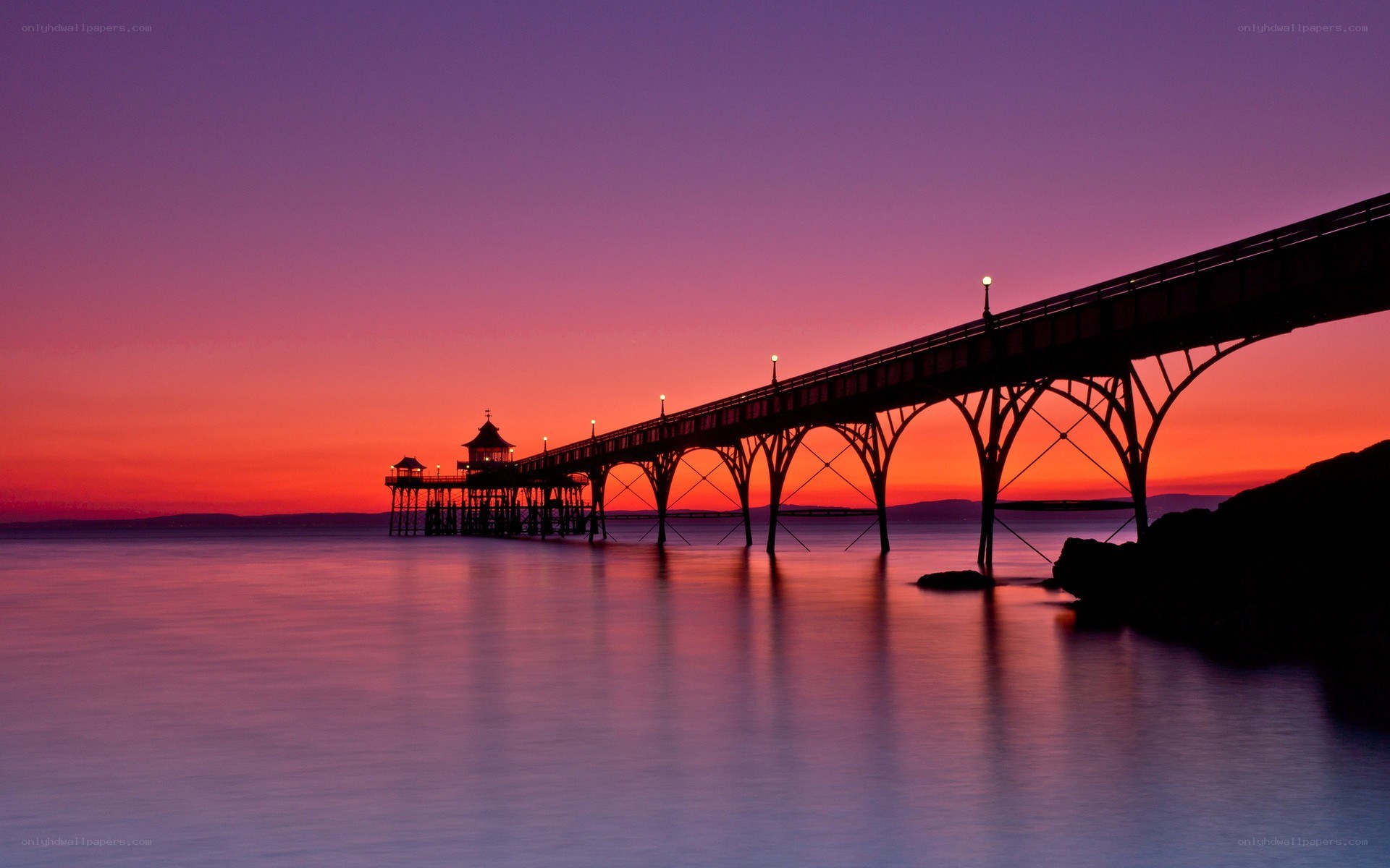 Pier at sunset