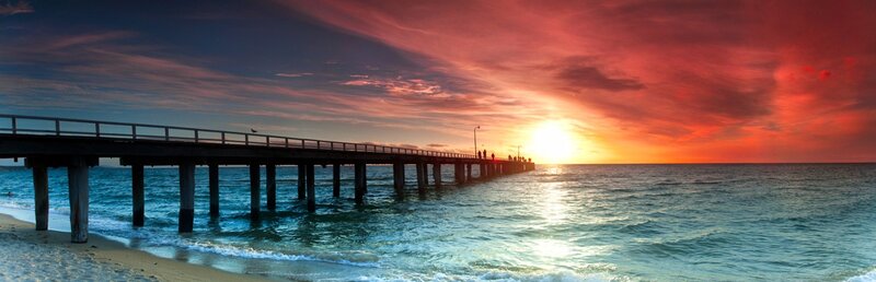 Pier at sunset