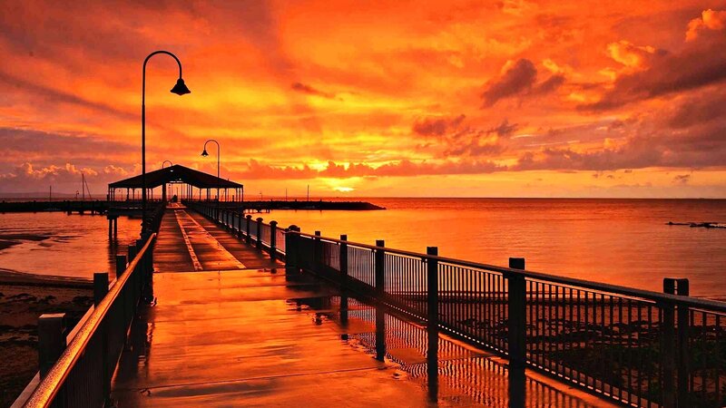 Pier at sunset