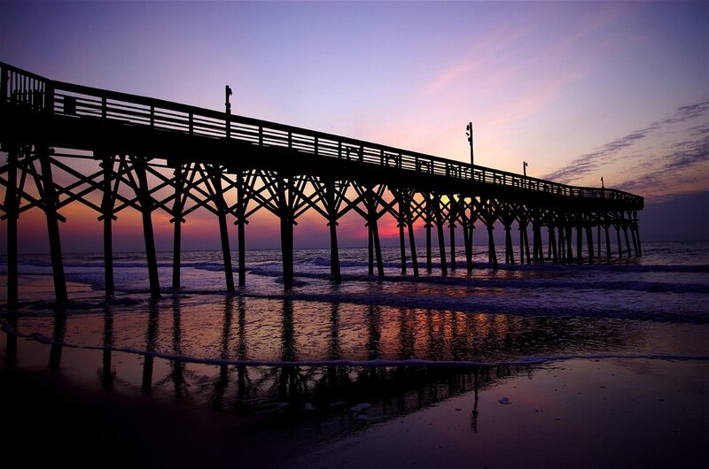 Pier at sunset