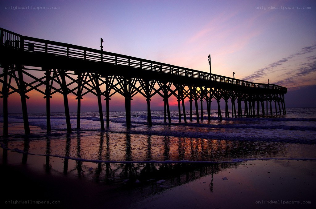 Pier at sunset