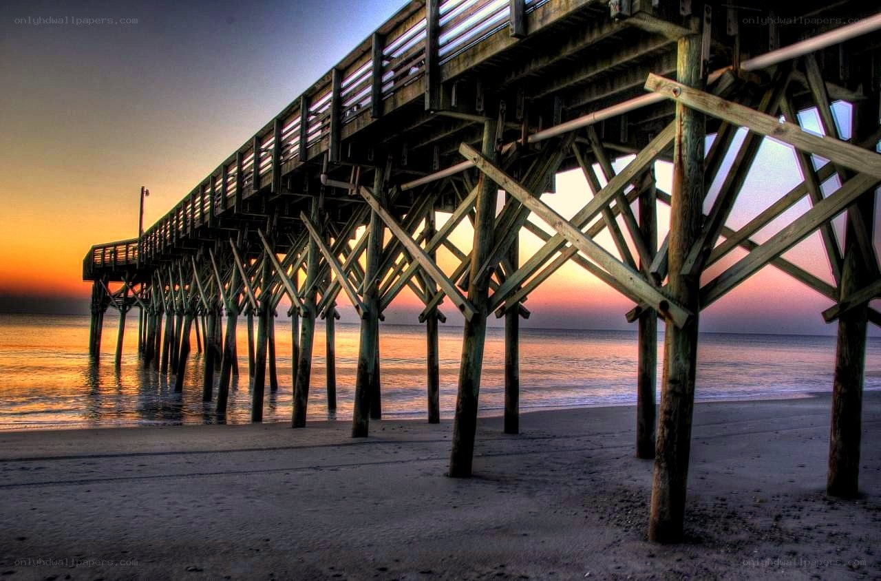 Pier at sunset