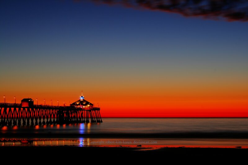 Pier at sunset