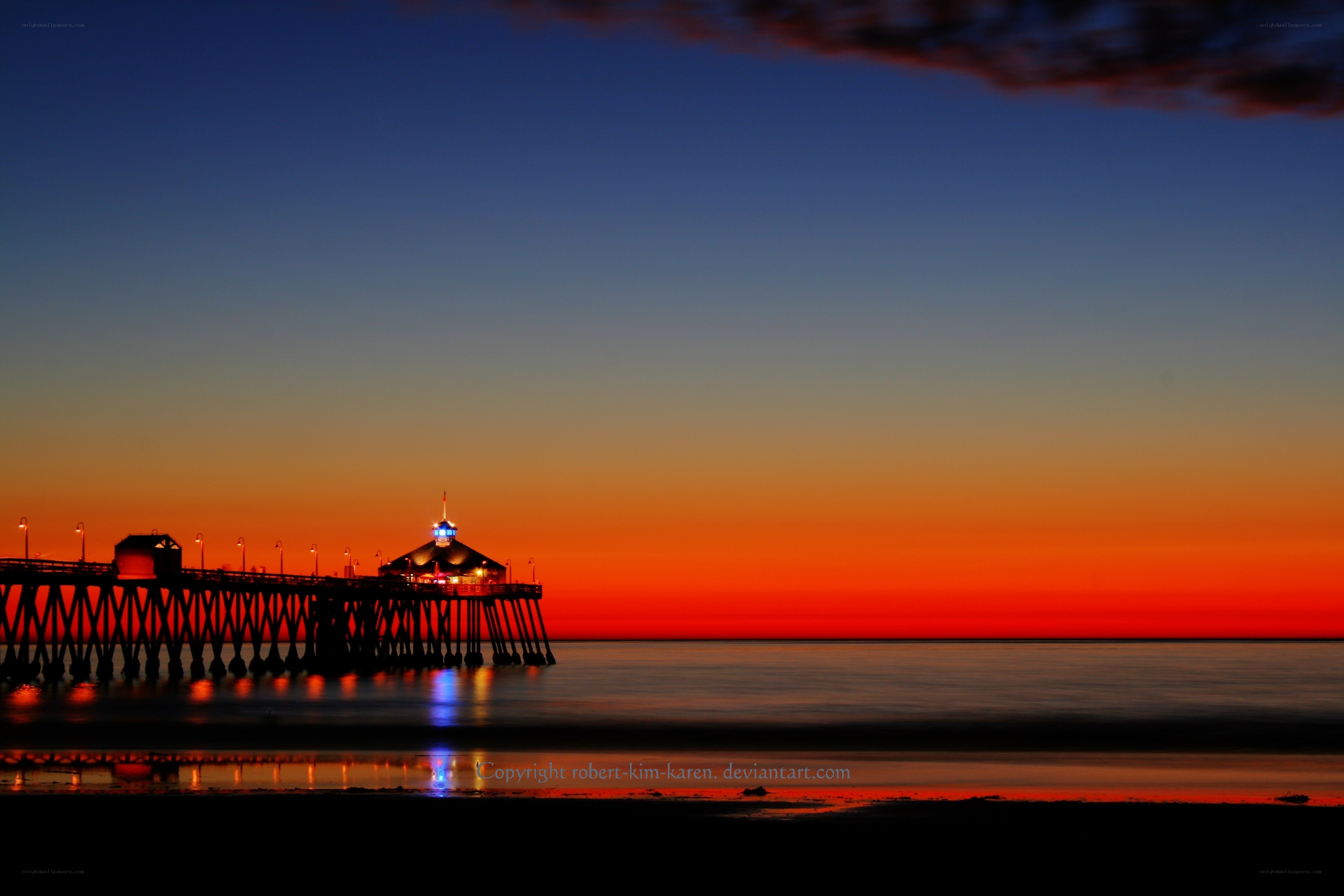 Pier at sunset