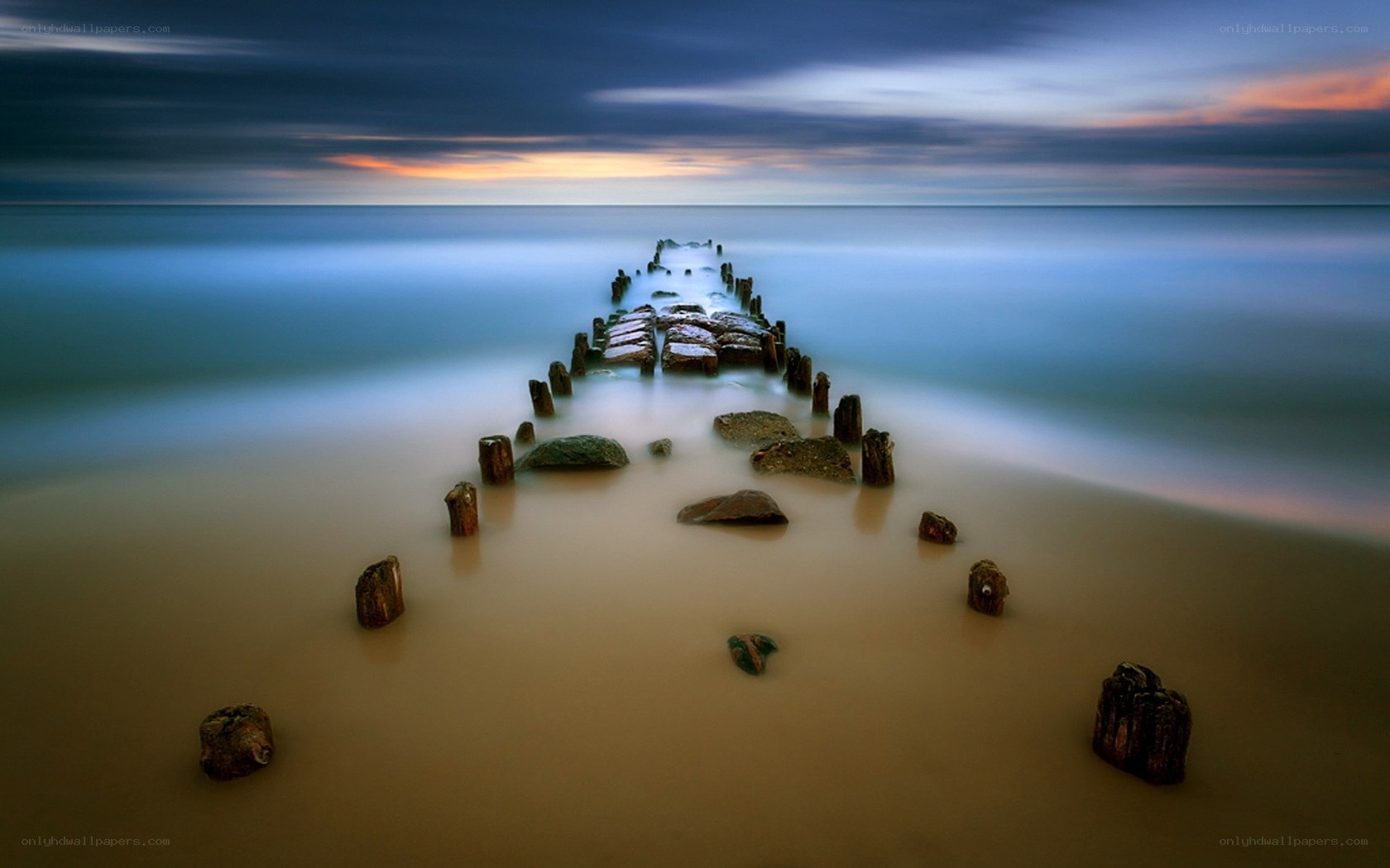 Pier at sunset