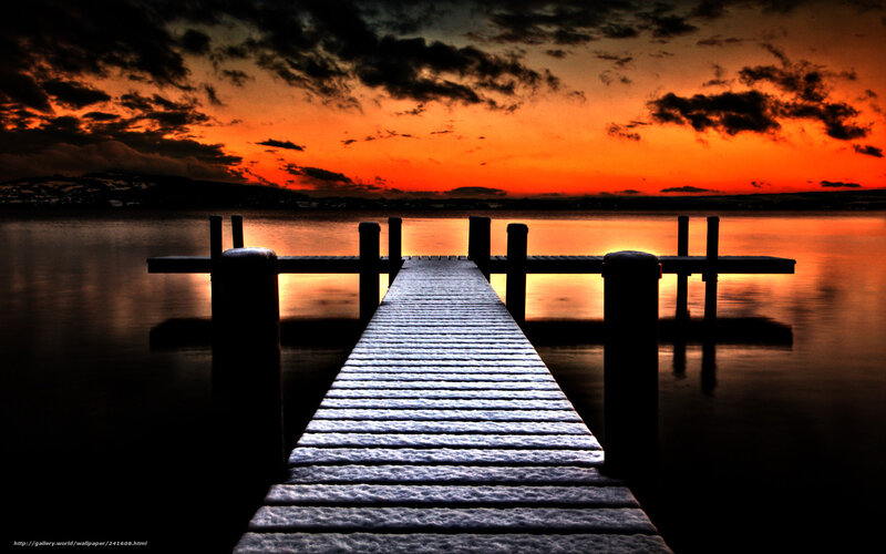 Pier at sunset