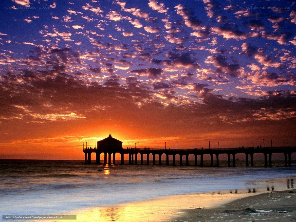 Pier at sunset