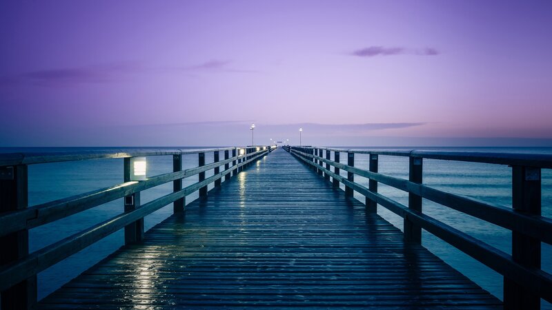 Pier at twilight