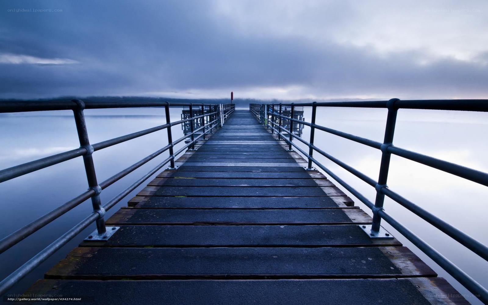 Pier extending into calm water