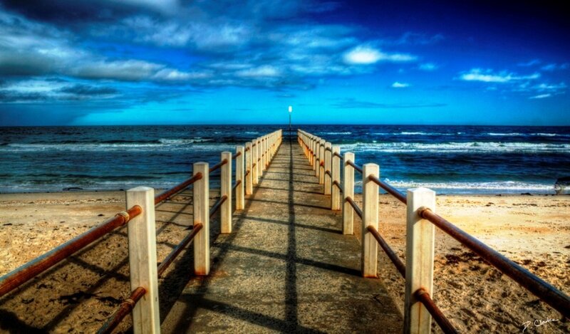 Pier Extending into Ocean