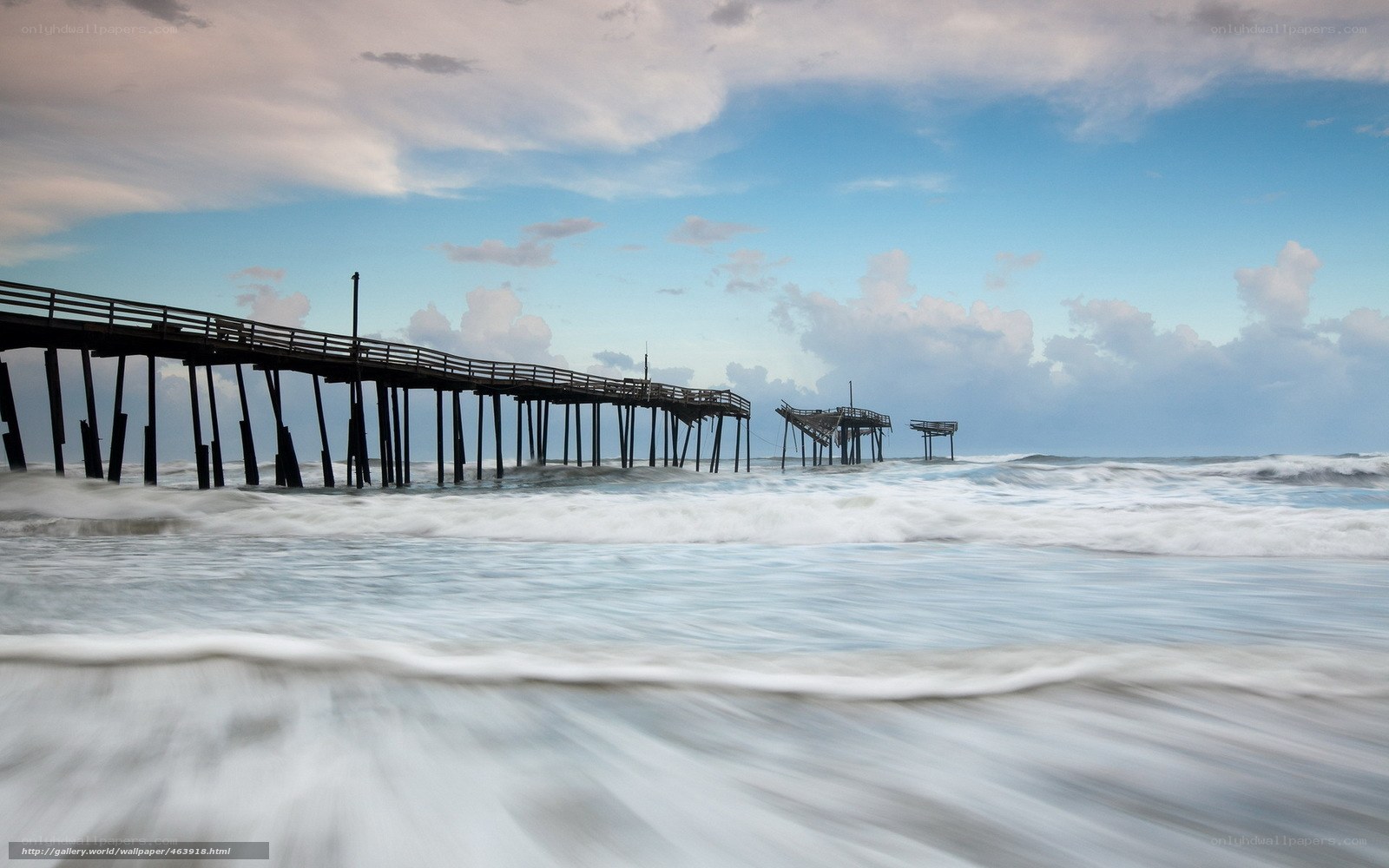 Pier extending into the ocean