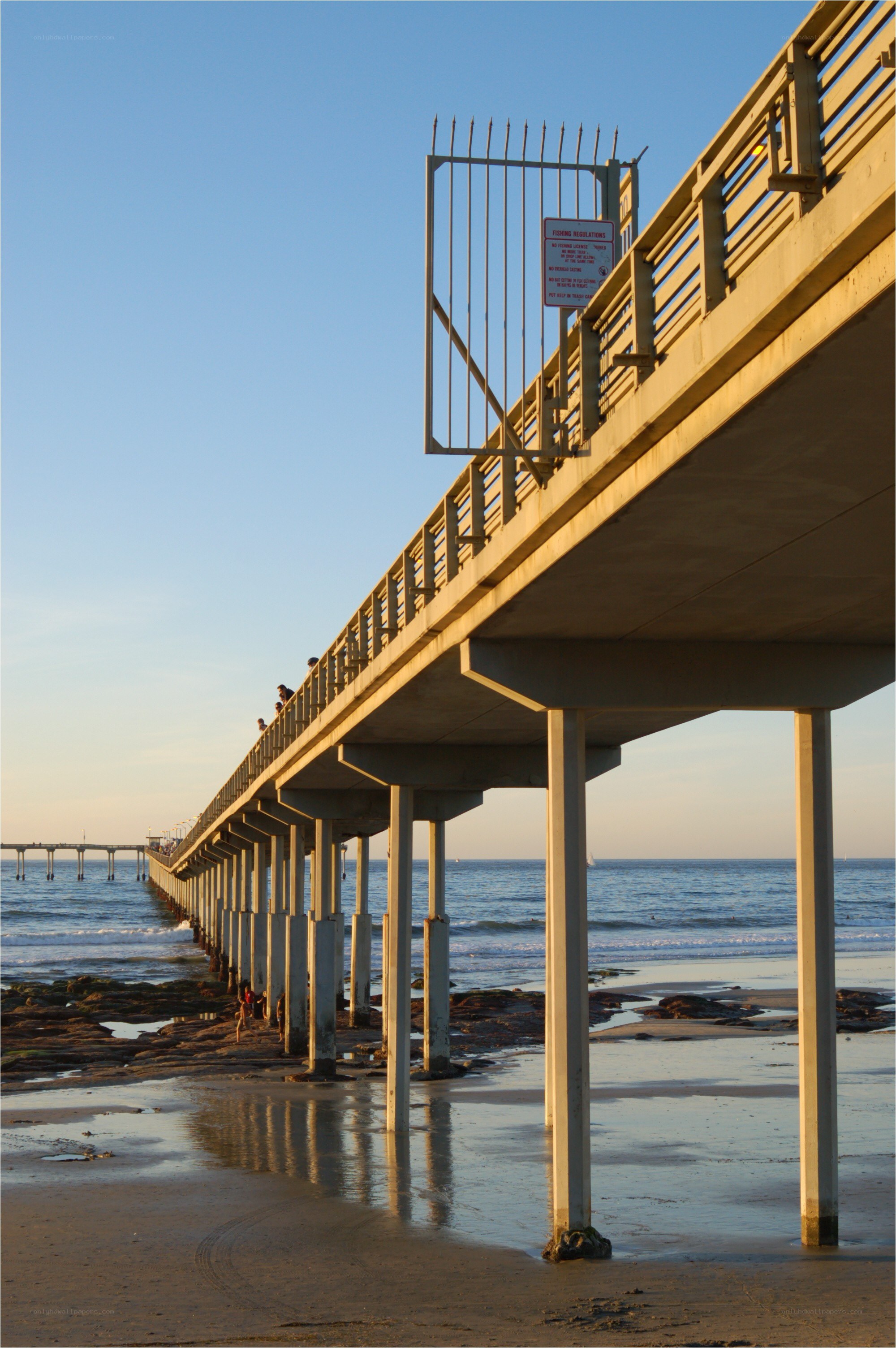 Pier extending into the ocean