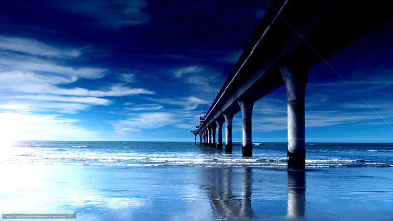 Pier extending into the ocean