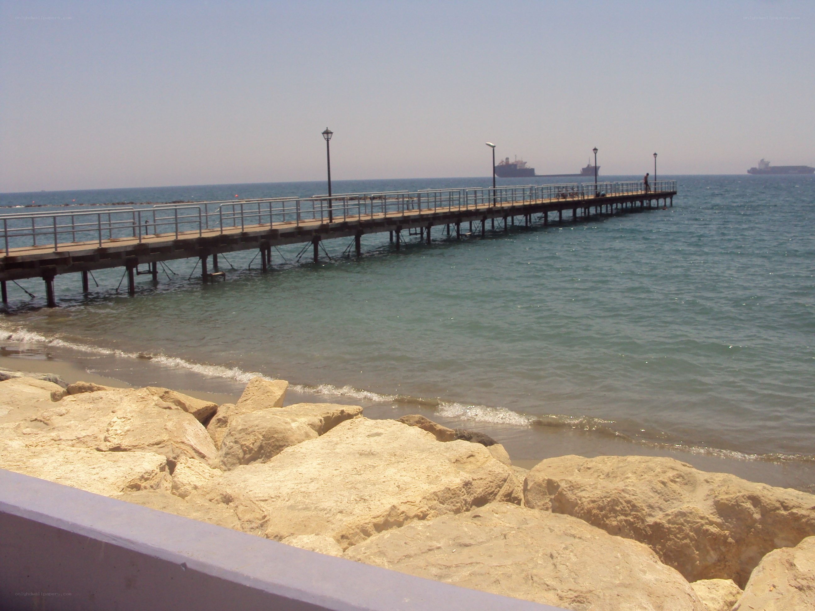 Pier extending into the sea