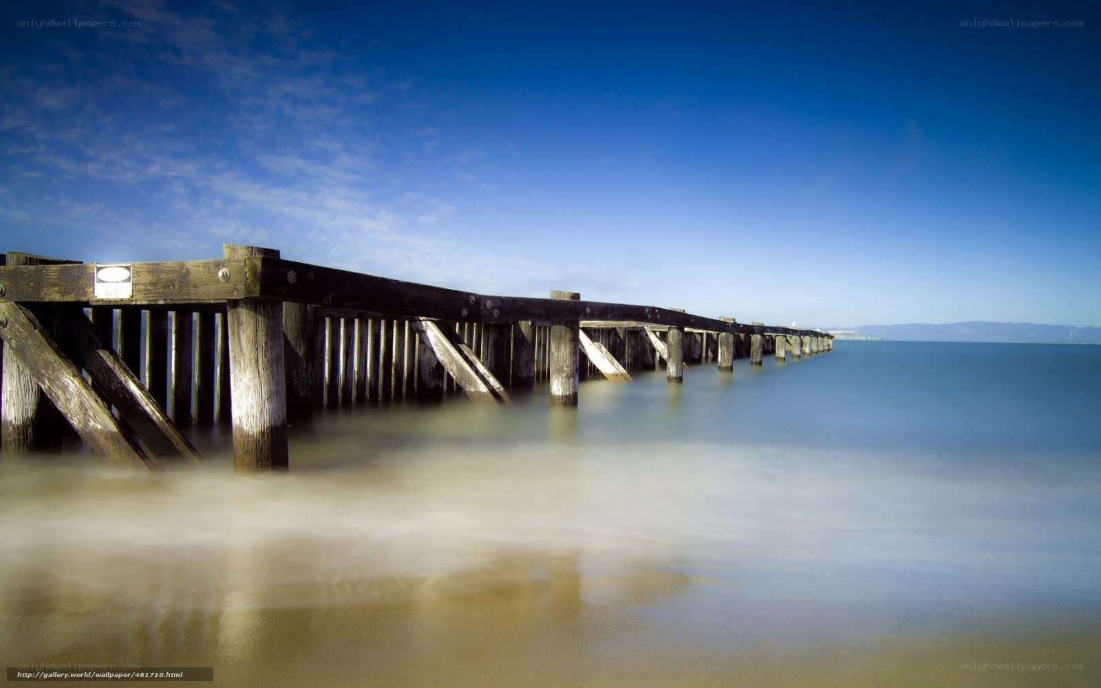 Pier extending into the sea