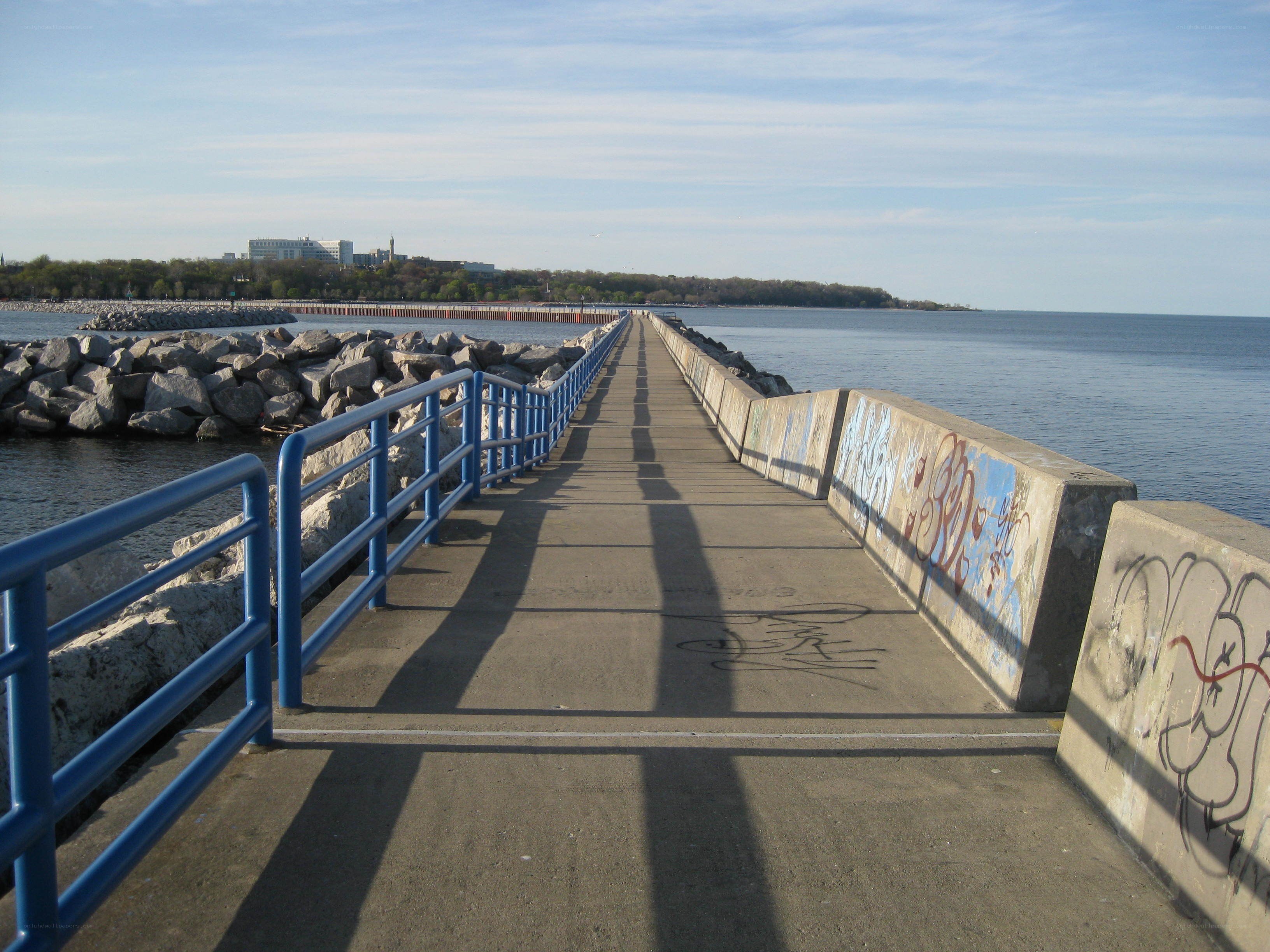 Pier extending into the water