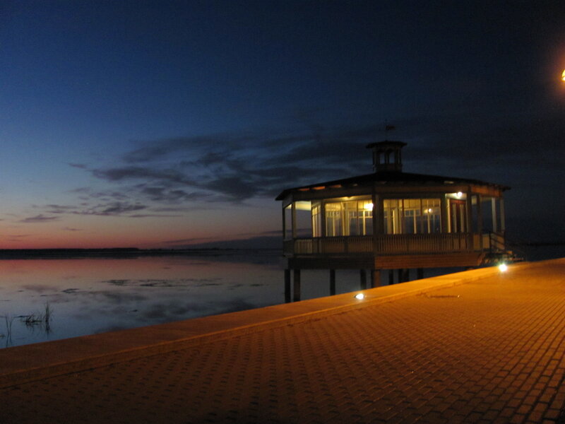Pier Gazebo at Dusk