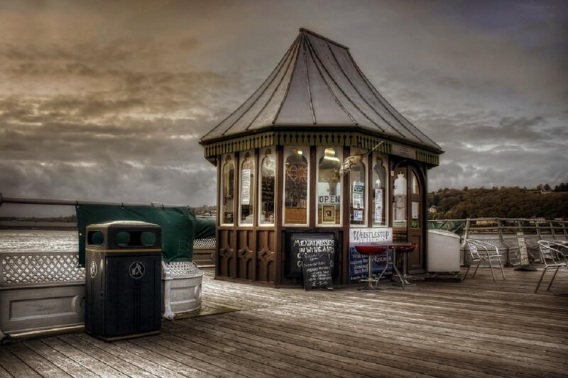 Pier Kiosk at Dusk