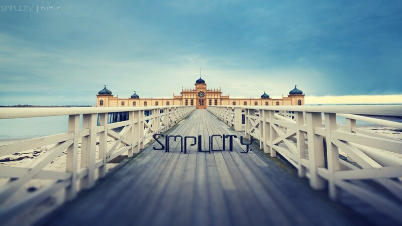 Pier leading to a historic building