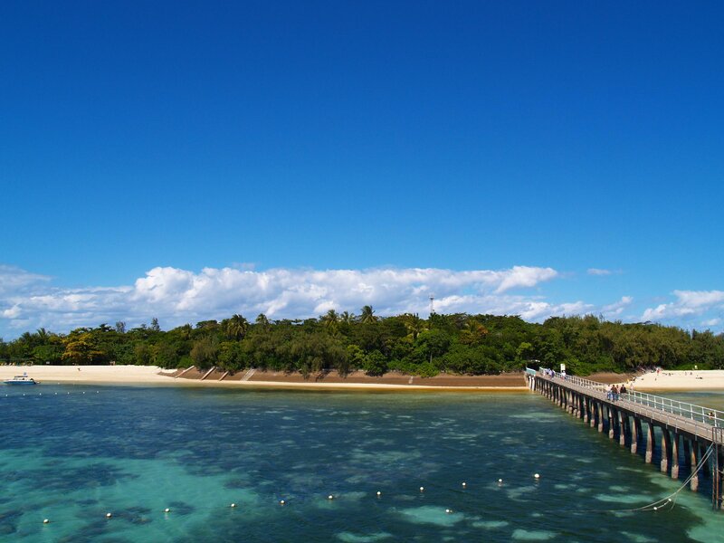 Pier on a tropical island