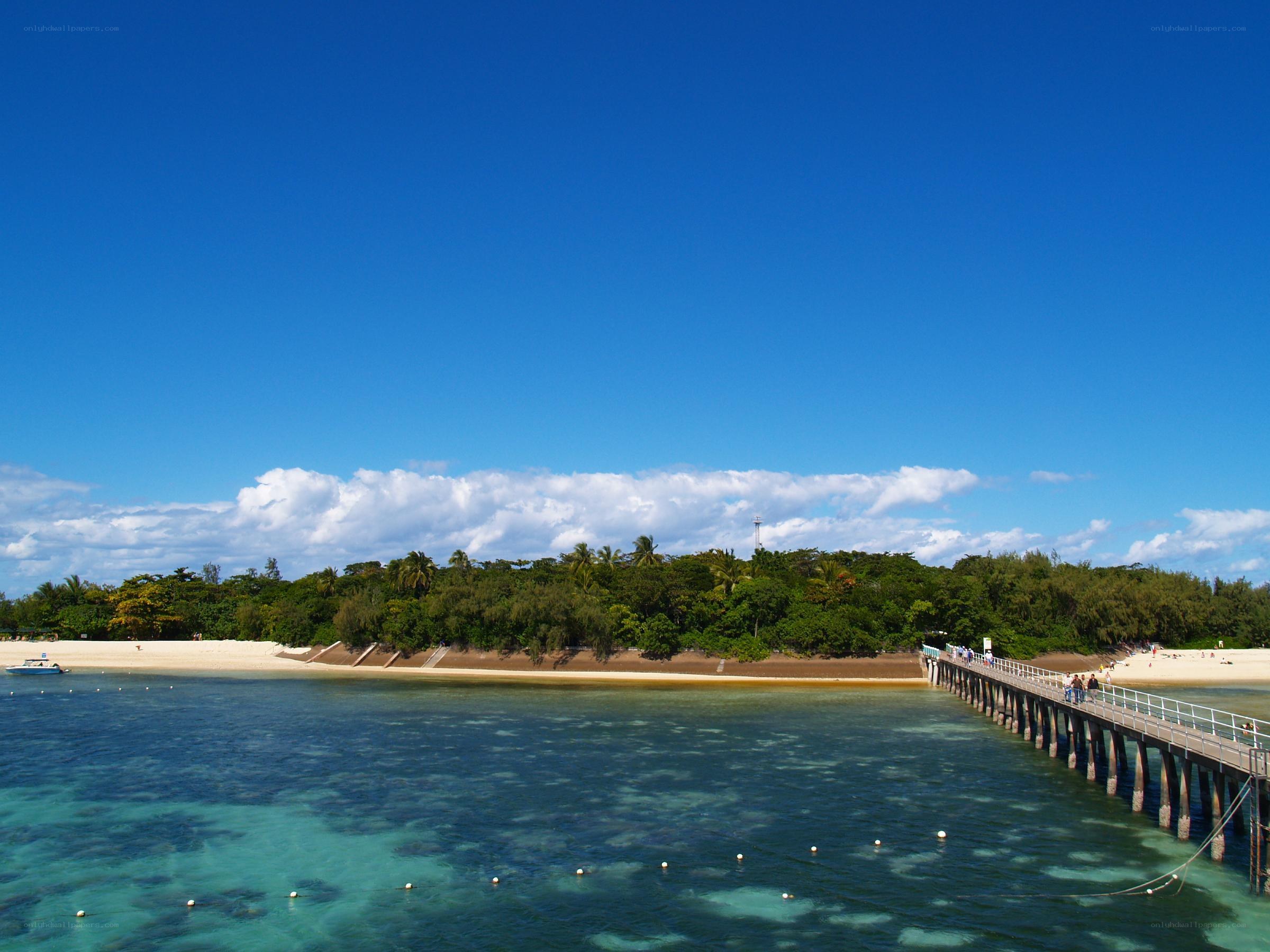 Pier on a tropical island