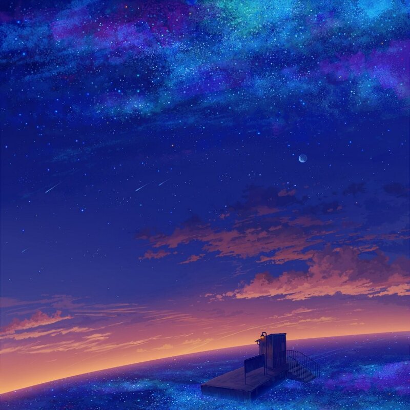 Pier on Starry Sea