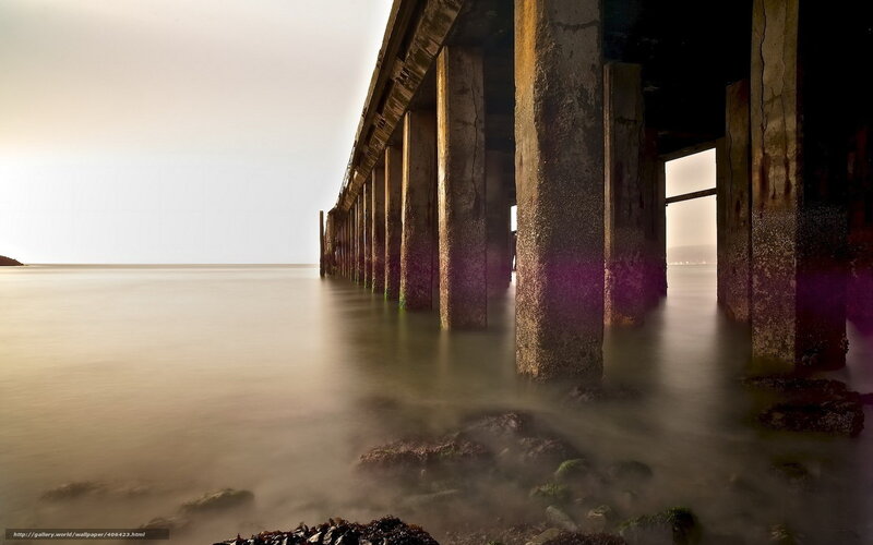 Pier under the sky